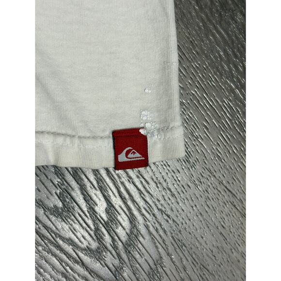 Vintage 90s Quiksilver Double Sided Center Logo Shirt Y2K Surfwear - Men’s XL - Picture 7 of 10